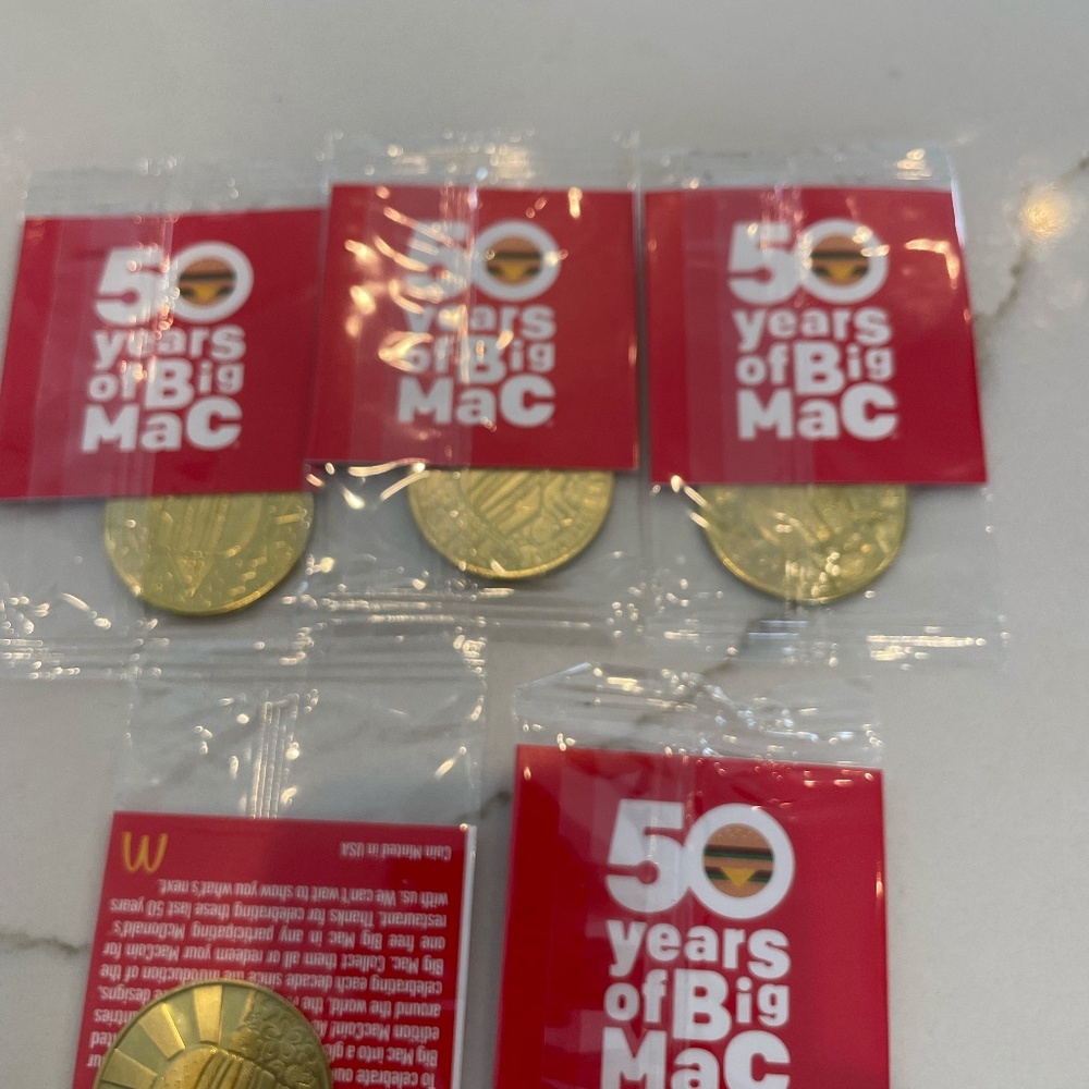 Rare Big Mac 5 coin set